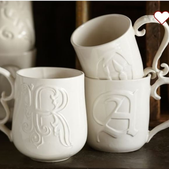 New Pottery barn alphabet A coffee tea mug A to Z - Picture 5 of 7